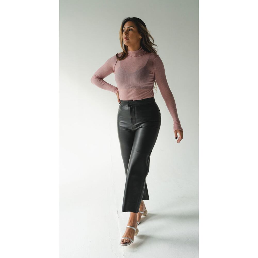 Apiece Apart Monterey Leather Pants in Black (Size 2) - Picture 5 of 13